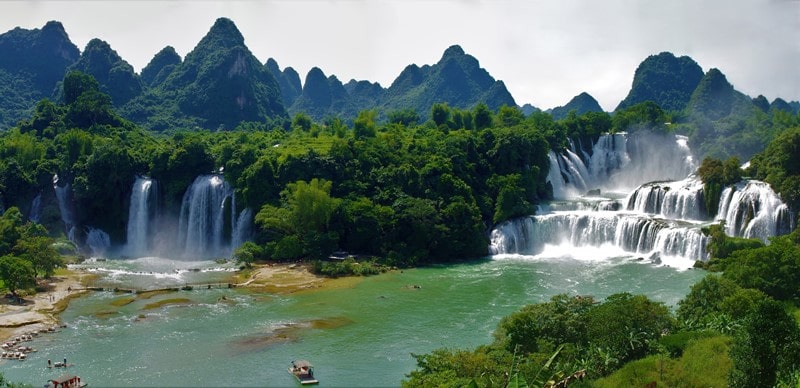 Detian Waterfall in Nanning, Guangxi, China